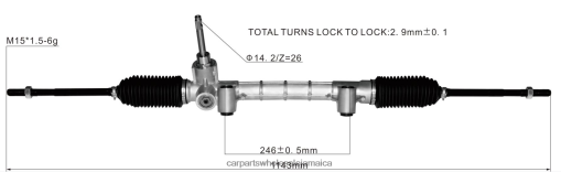 Motorcycle Spare Parts Wholesale N62XF2800 Power Steering Rack 52044921 52044919 520449190 FIAT
