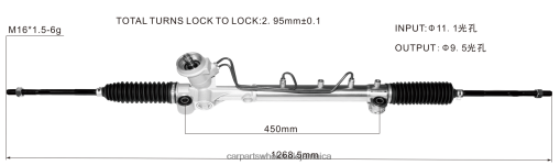 Car Parts Wholesale Jamaica N62XF2672 Power Steering Rack 3L8Z-3504-DARM YL8Z-3504-KBRM FORD