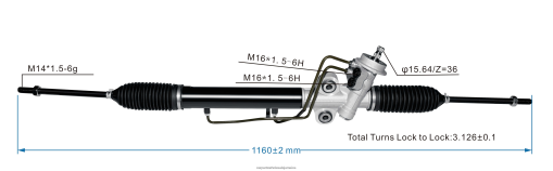 Auto Parts Jamaica N62XF2719 Power Steering Rack 0K2KK-32-110 HYUNDAI/KIA