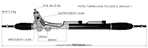 Car Parts For Sale In Jamaica N62XF2743 Power Steering Rack 57700-3K230 HYUNDAI/KIA