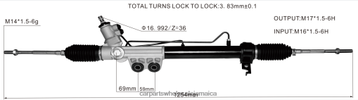 Car Parts Wholesale Jamaica N62XF2612 Power Steering Rack 8-98229842 ISUZU