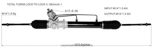 Car Parts Wholesale Jamaica N62XF2602 Power Steering Rack 49001-2W305 NISSAN
