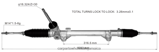 Car Parts Portmore N62XF2806 Power Steering Rack 48001-8099R 480011626R RENAULT