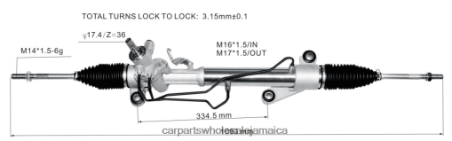 Car Parts For Sale In Jamaica N62XF2473 Power Steering Rack 44200-13021 44250-02170 TOYOTA