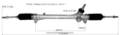 Car Parts Jamaica N62XF2521 Power Steering Rack 45510-48030 TOYOTA