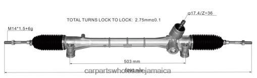 Car Parts Portmore N62XF2476 Power Steering Rack 45510-47060 TOYOTA