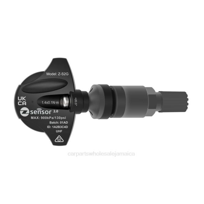 Automotive Parts Wholesale Distributor J2682135 Lamborghini OE Replacement TPMS Sensor - OE P/N 5Q0907275B, 5Q0907275 Freq 433Mhz Metal Valve Stem - Dark Gray