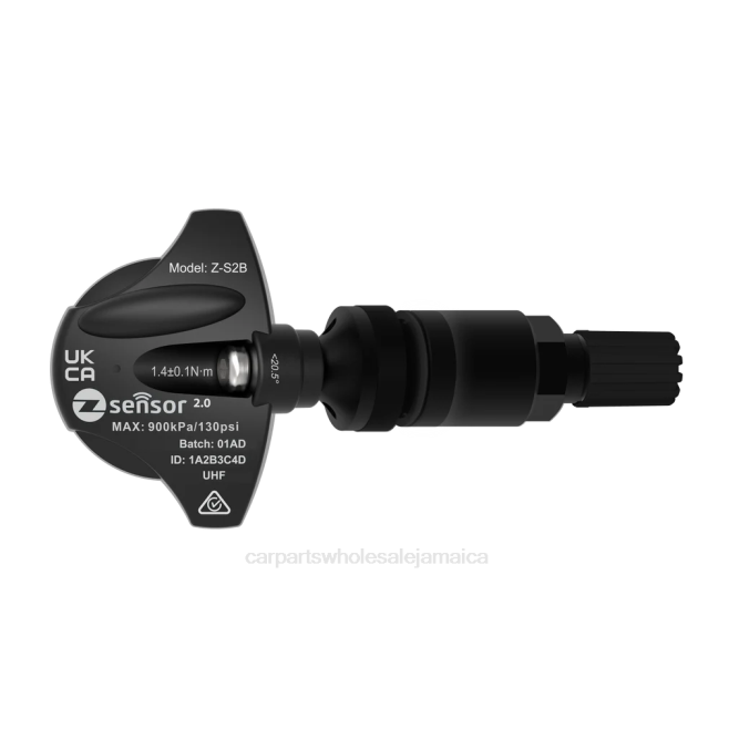 Car Parts Wholesale Jamaica J2681440 Ford OE Replacement TPMS Sensor - OE P/N 4L2Z1A150BB, 4L2Z1A150BA Freq 433Mhz Metal Valve Stem - Black